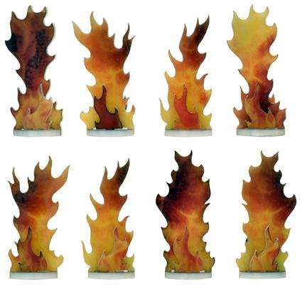 Flames  of War Destroyed Markers