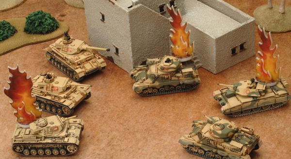 Flames  of War Destroyed Markers